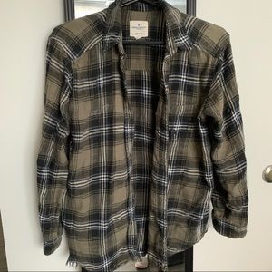 Distressed oversized flannel from American Eagle
